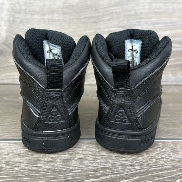 Nike Woodside 2 High Top ACG Triple Black Toddler Boys Sz 7 Rain Snow Boots - Picture 4 of 10